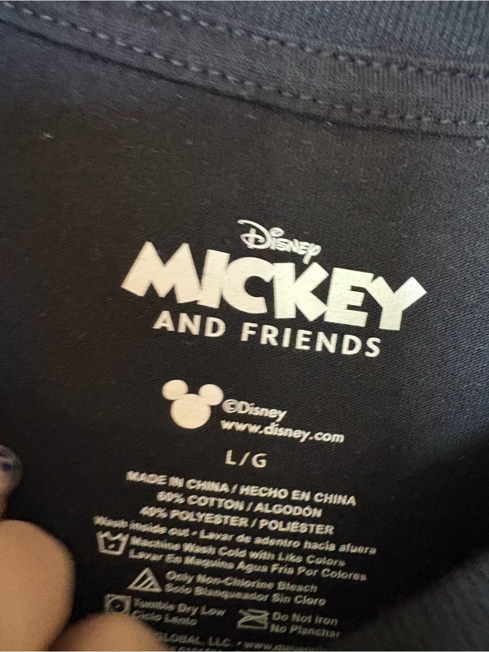 Disney Black T-Shirt with Mickey and Leopard-Print Shorts - Picture 3 of 4